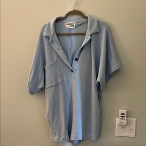 BUCKETLIST Blue Jumpsuit Casual Style